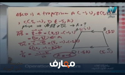 رياضيات لغات للصف الأول الثانوي