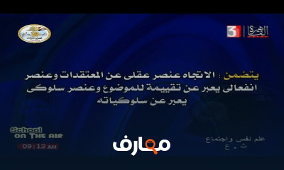 علم نفس للصف الثالث الثانوي