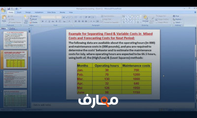محاسبة ادارية الفرقة الرابعه انجليزي