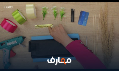 طريقة تصميم بوكيه ورد بالستان