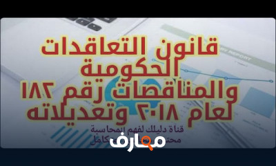 قانون التعاقدات الحكومية