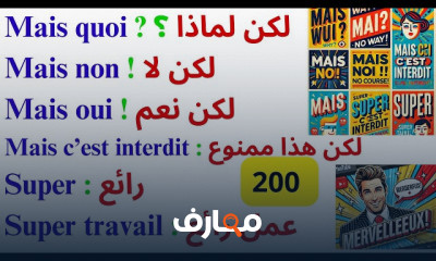 جمل بالفرنسية مترجمة للعربية