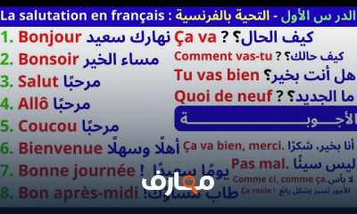 أساسيات اللغة الفرنسية A1