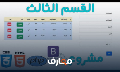 إدخال بيانات الموظفين بPHP