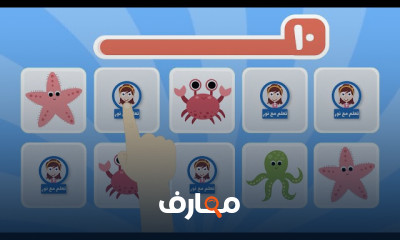 لعبة البطاقات حيوانات وفواكه