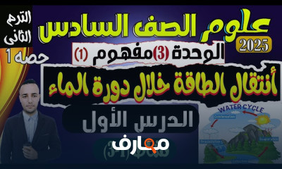 علوم الصف السادس ترم ثانى