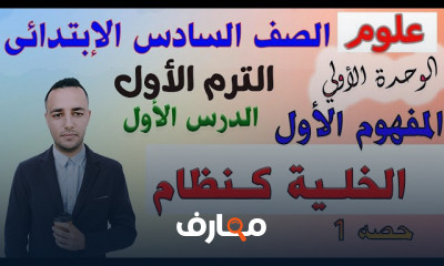 علوم الصف السادس الترم الأول