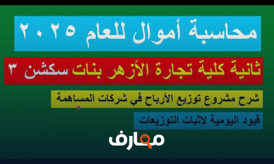 توزيع الأرباح في شركات الأموال