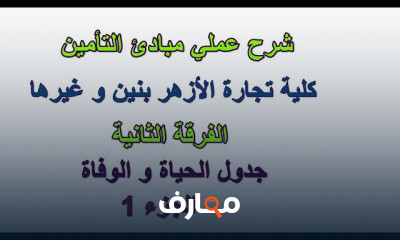 مبادئ تامين تجارة الأزهر