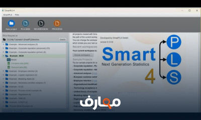 أساسيات برنامج SmartPls 4