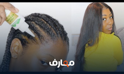 تثبيت باروكة شعر طبيعي للنساء