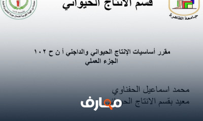 إنتاج حيواني