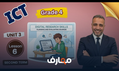 منهج ICT grade 4 ترم ثان 2026