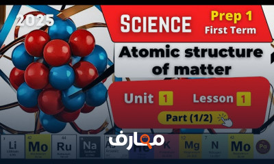منهج Science Prep 1 ترم اول 2026
