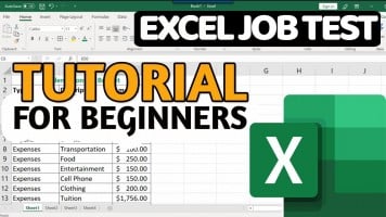كورس ودورة تدريبية لتعلم Excel Test for Employment 2020